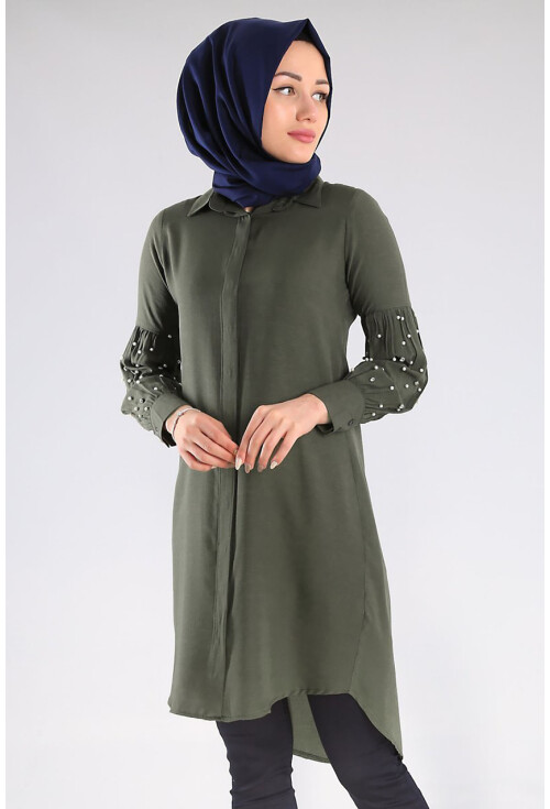 5624 İncili Tesettür Tunik