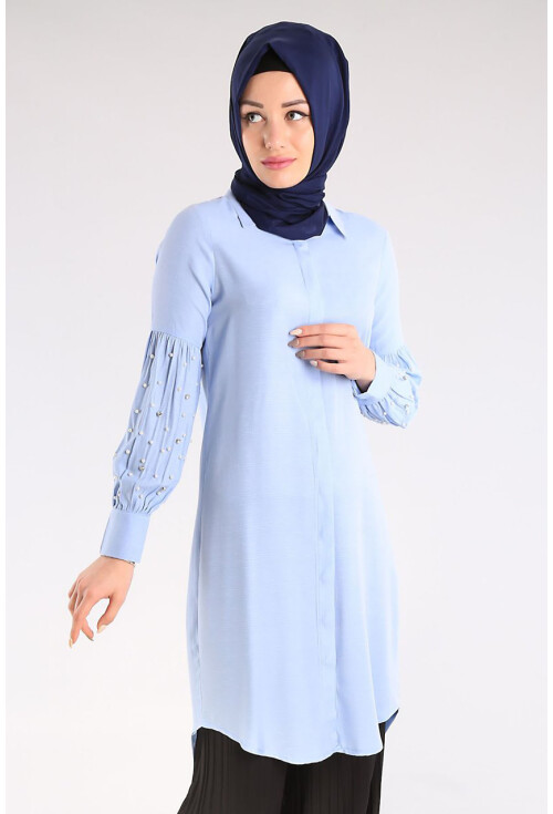 5624 İncili Tesettür Tunik