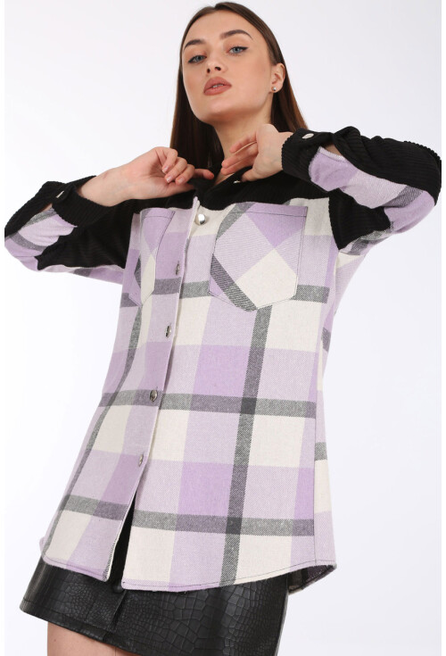 5810 Ekose Desen Oversize Tunik