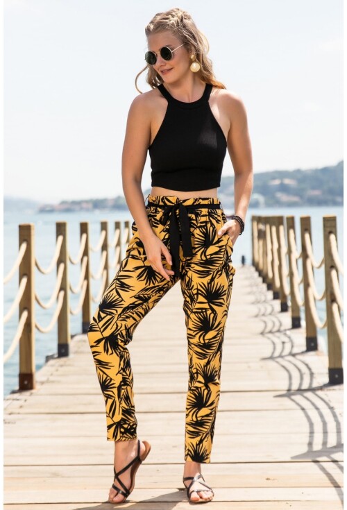 6277 Bel Kuşak Şalvar Pantolon