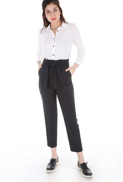 6423 Beli Kemerli Pantolon