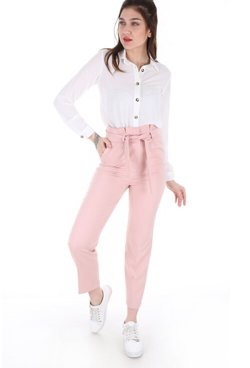 6423 Beli Kemerli Pantolon