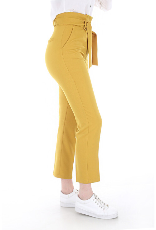 6423 Beli Kemerli Pantolon