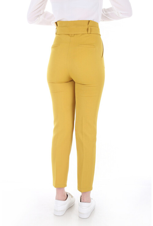 6423 Beli Kemerli Pantolon