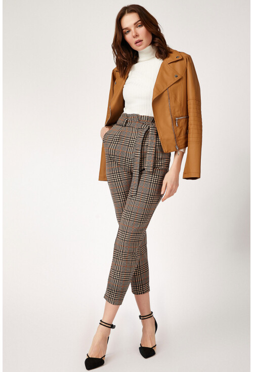 6423 Beli Kemerli Pantolon