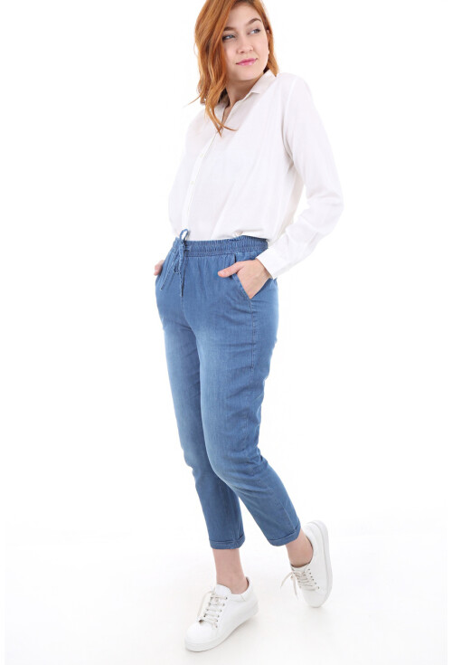 6425 Bel Lastik Kot Pantolon