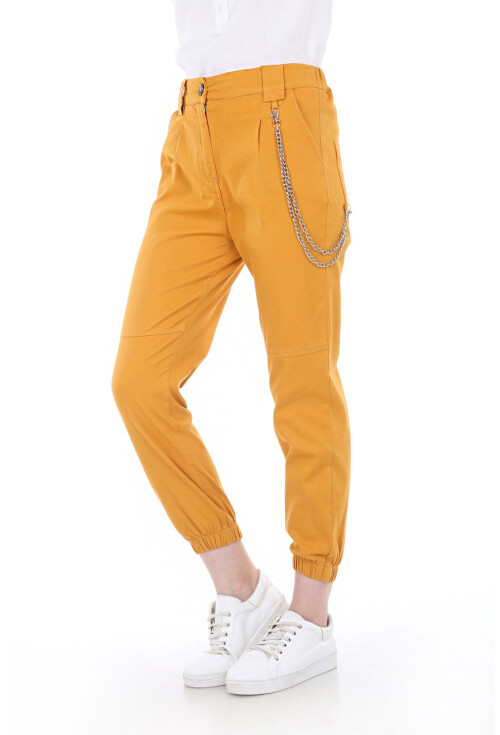 6445 Zincir Aksesuarlı Kargo Pantolon