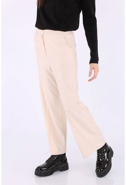 6463 Fitilli Geniş Paça Pantolon