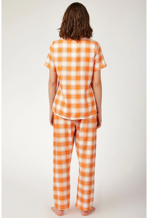 6472 Kareli Desenli Pijama Takımı