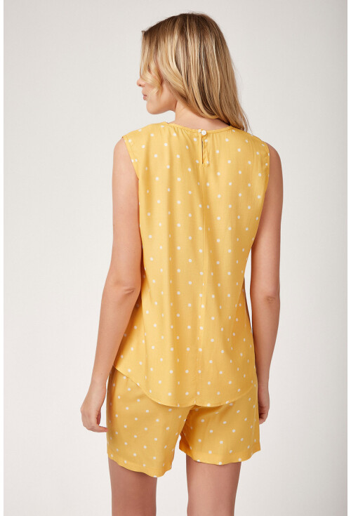 6478 Desenli Viskon Pijama Takımı