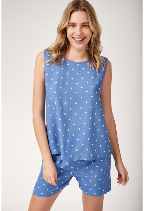 6478 Desenli Viskon Pijama Takımı