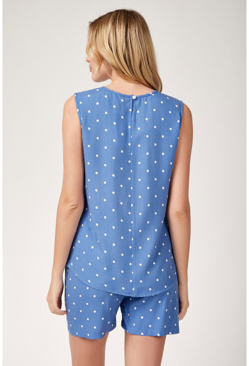 6478 Desenli Viskon Pijama Takımı