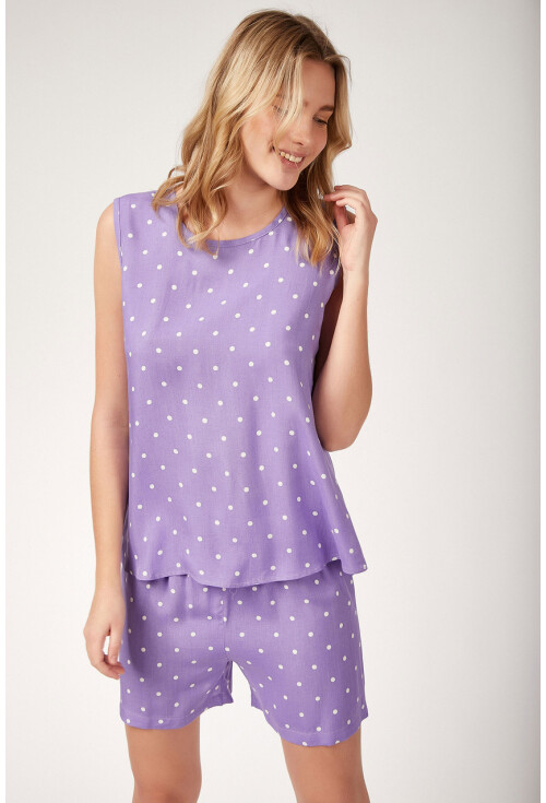 6478 Desenli Viskon Pijama Takımı