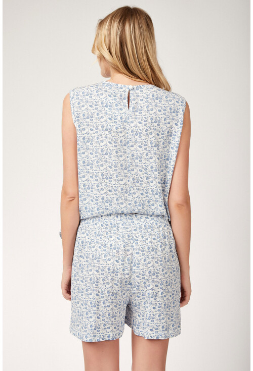 6478 Desenli Viskon Pijama Takımı