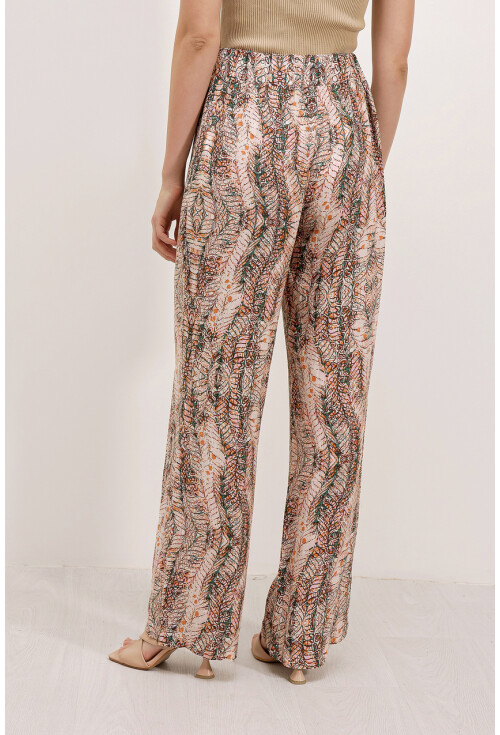 6523 Patterned Wide Leg Pants