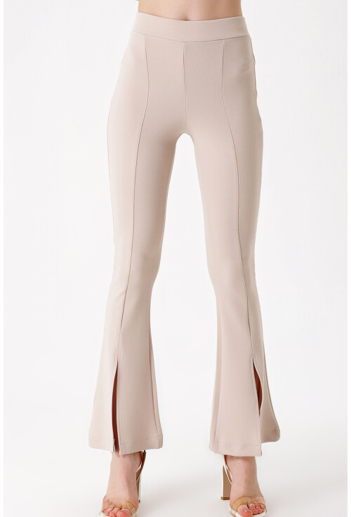 6548 Slit Flared Pants