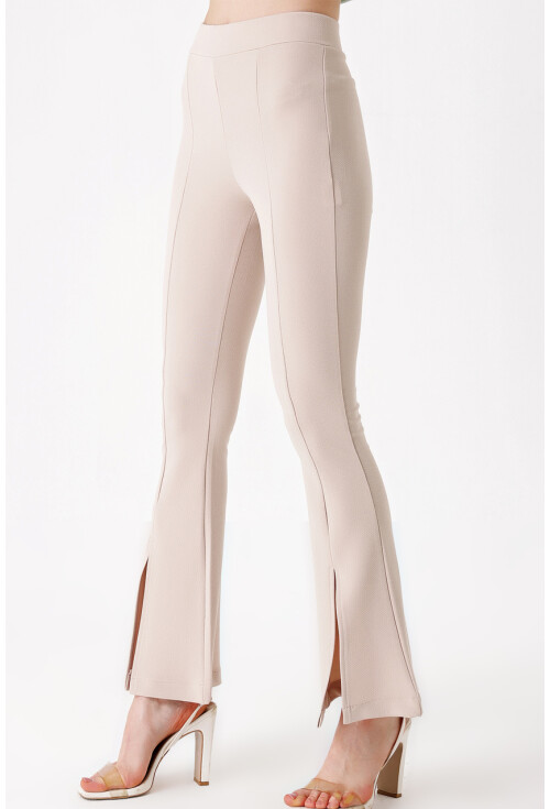 6548 Slit Flared Pants