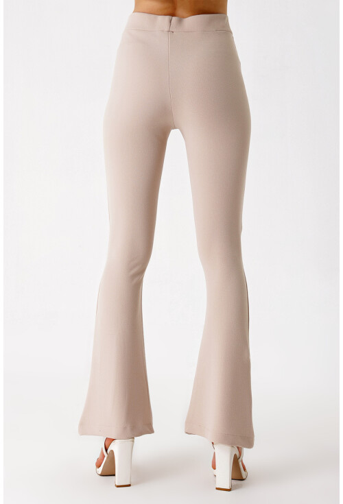 6548 Slit Flared Pants