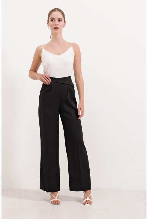6646 High-Waist Palazzo Pants
