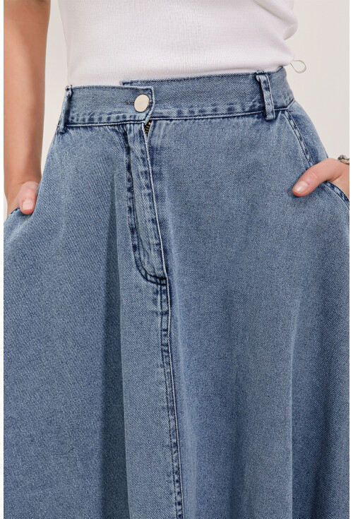 8004 A Tipi Denim Etek