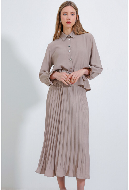 8017 Piliseli Etek İkili Takım