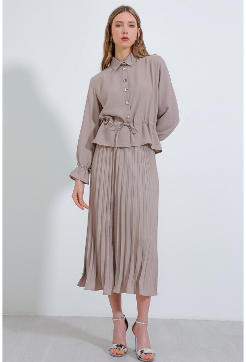 8017 Piliseli Etek İkili Takım