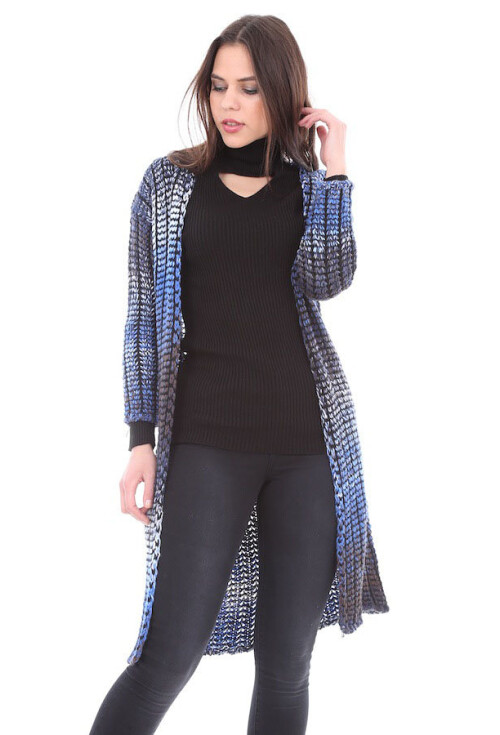 8096 Desenli Triko Hırka