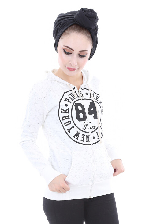 8100 Kapşonlu Tesettür Sweatshirts