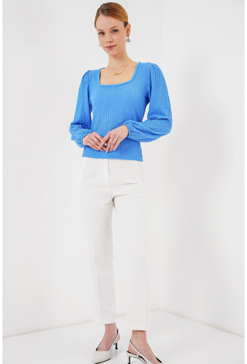 0442 Uzun Kollu Bluz