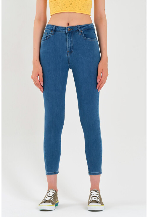 10410 Yüksek Bel Kot Pantolon