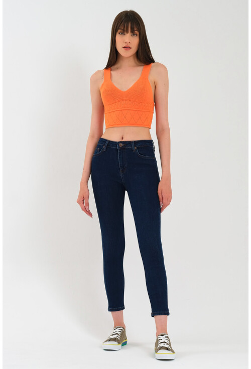 10410 Yüksek Bel Kot Pantolon