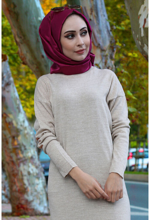 15507  TRİKO TESETTÜR ELBİSE