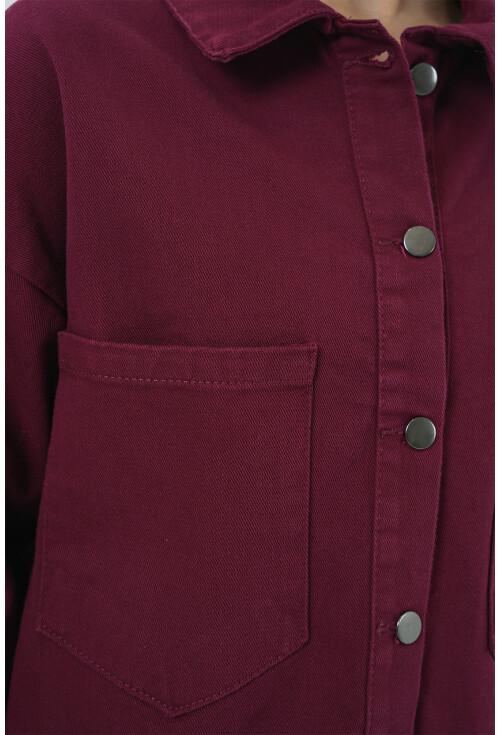 20192 Oversize Gabardin Gömlek Ceket