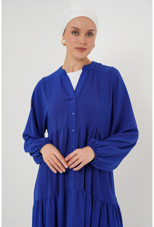 2527 Kadın Uzun Tesettür Elbise