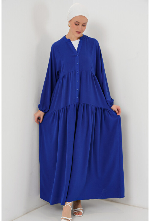 2527 Kadın Uzun Tesettür Elbise