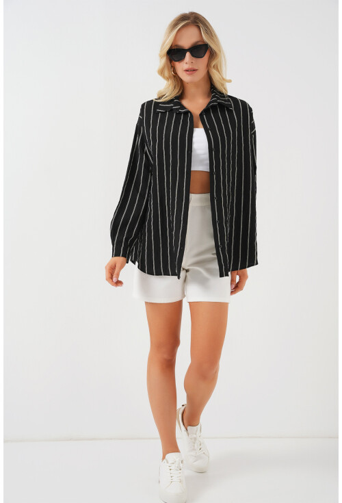 3900 Oversized Long Basic Shirt