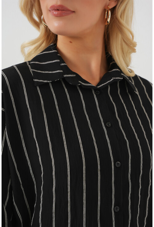 3900 Oversized Long Basic Shirt