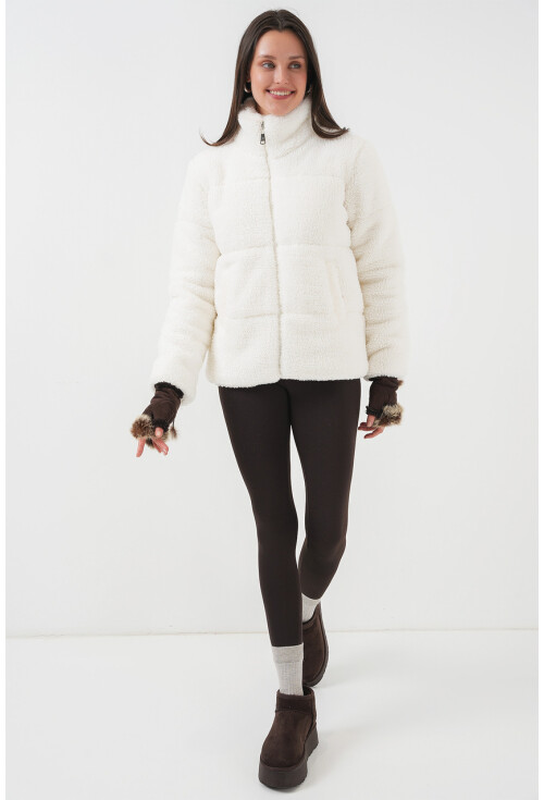 5178 Astarlı Peluş Mont