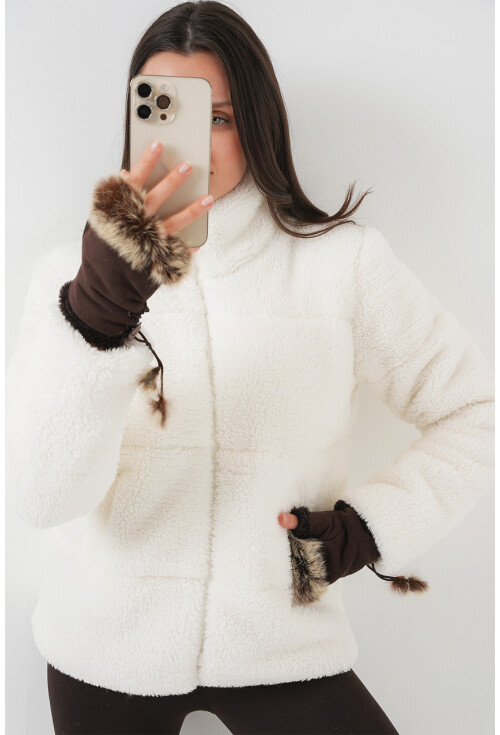 5178 Astarlı Peluş Mont