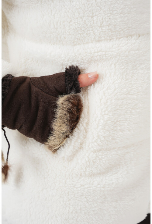 5178 Astarlı Peluş Mont