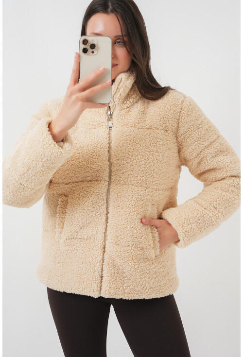 5178 Astarlı Peluş Mont