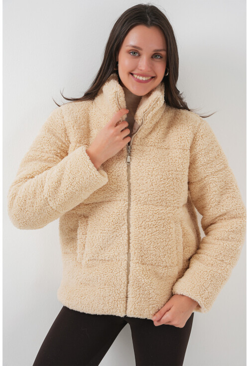 5178 Astarlı Peluş Mont