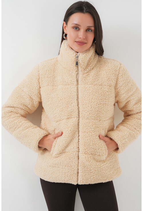 5178 Astarlı Peluş Mont