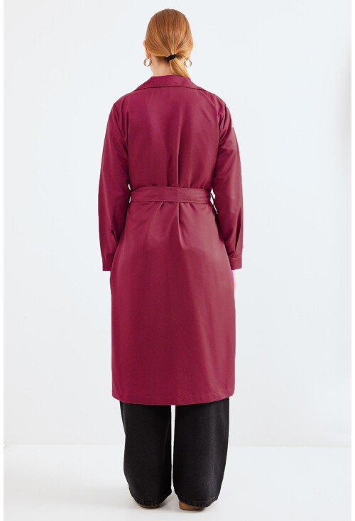 5853 Kruvaze Yaka Trençkot