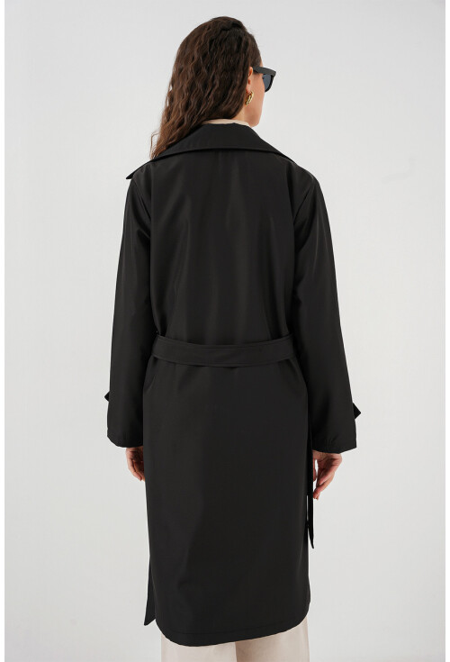 5918 Wrap Collar Trench Coat