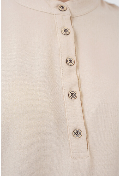 6678 Keten Tunik Pantolon İkili Takım