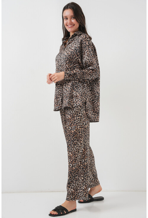 6699 Leopar Desenli Alt Üst Takım