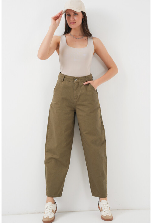 6703 Yüksek Bel Kot Pantolon