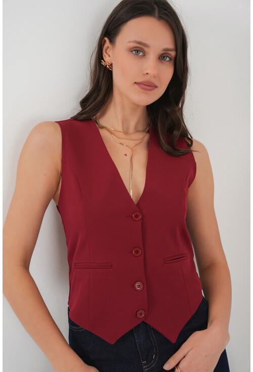 6796 Kısa Dokuma Yelek