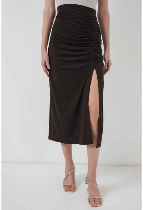 8033 Sandy Yırtmaçlı Etek